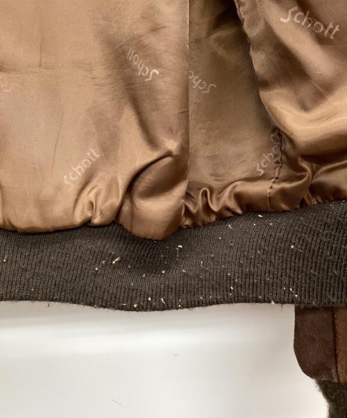 Schott（ショット）Schott (ショット) スウェードジャケット ブラウン サイズ:38の古着・服飾アイテム