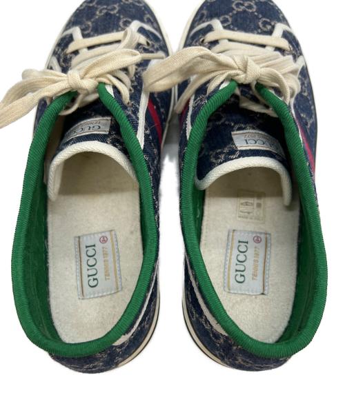 GUCCI（グッチ）GUCCI (グッチ) TENNIS 1977 ブルー×グリーン サイズ:9+の古着・服飾アイテム