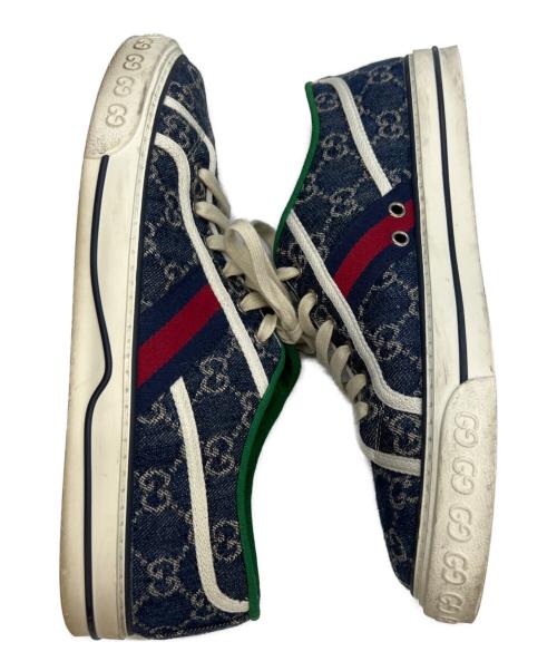 GUCCI（グッチ）GUCCI (グッチ) TENNIS 1977 ブルー×グリーン サイズ:9+の古着・服飾アイテム
