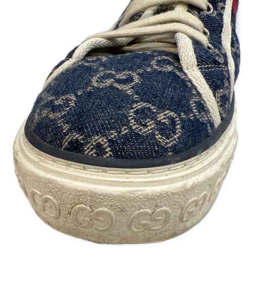 GUCCI（グッチ）GUCCI (グッチ) TENNIS 1977 ブルー×グリーン サイズ:9+の古着・服飾アイテム