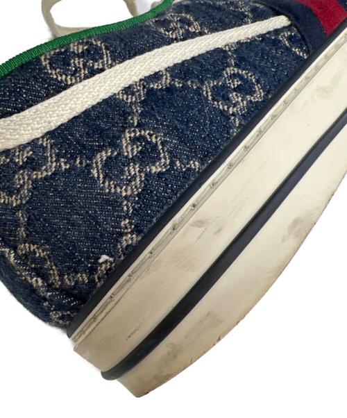 GUCCI（グッチ）GUCCI (グッチ) TENNIS 1977 ブルー×グリーン サイズ:9+の古着・服飾アイテム