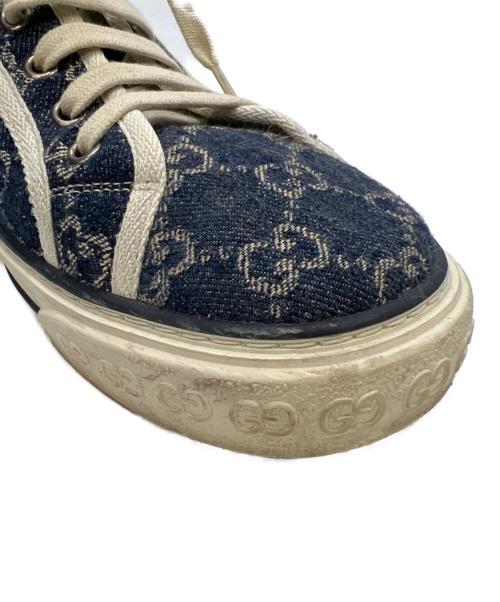 GUCCI（グッチ）GUCCI (グッチ) TENNIS 1977 ブルー×グリーン サイズ:9+の古着・服飾アイテム
