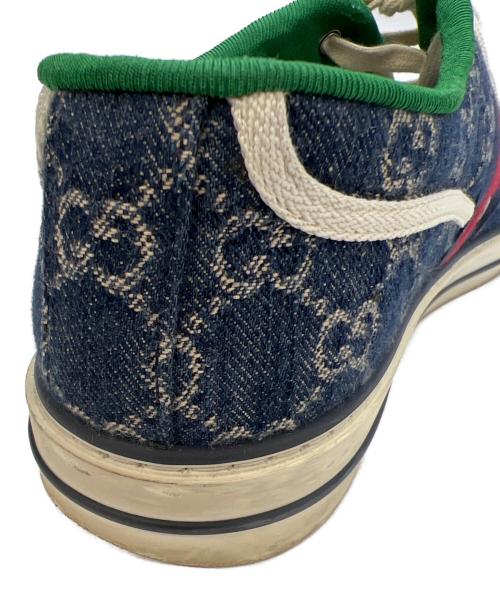 GUCCI（グッチ）GUCCI (グッチ) TENNIS 1977 ブルー×グリーン サイズ:9+の古着・服飾アイテム