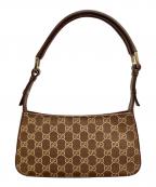 GUCCIグッチ）の古着「ハンドバッグ」｜ブラウン×ベージュ