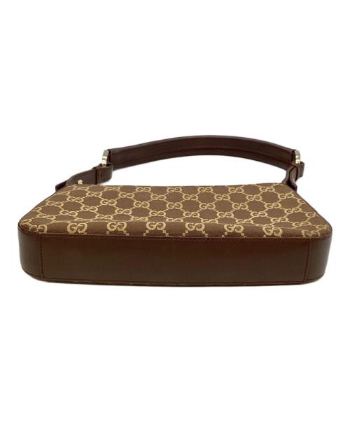 GUCCI（グッチ）GUCCI (グッチ) ハンドバッグ ブラウン×ベージュの古着・服飾アイテム