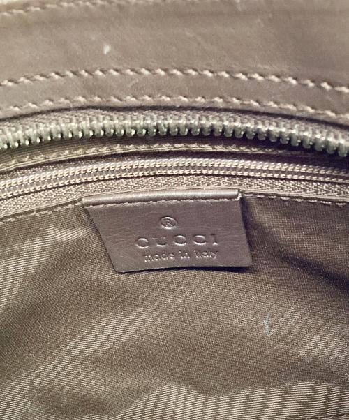 GUCCI（グッチ）GUCCI (グッチ) ハンドバッグ ブラウン×ベージュの古着・服飾アイテム