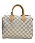 LOUIS VUITTON（ルイ ヴィトン）の古着「ハンドバッグ ダミエ スピーディ30」｜ホワイト×ベージュ