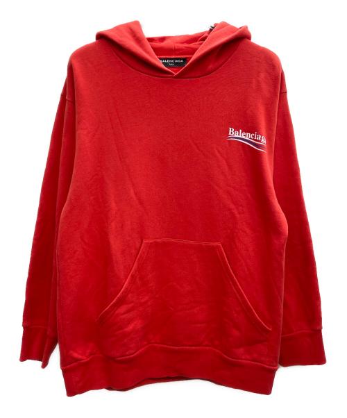 BALENCIAGA（バレンシアガ）BALENCIAGA (バレンシアガ) パーカー レッド サイズ:10の古着・服飾アイテム