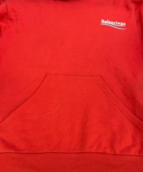 BALENCIAGA（バレンシアガ）BALENCIAGA (バレンシアガ) パーカー レッド サイズ:10の古着・服飾アイテム