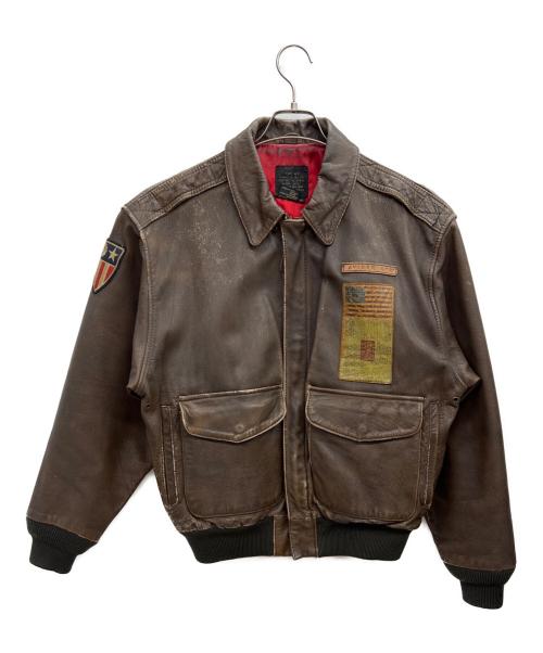 AVIREX（アヴィレックス）AVIREX (アヴィレックス) A-2フライトジャケット ブラウン サイズ:Mの古着・服飾アイテム