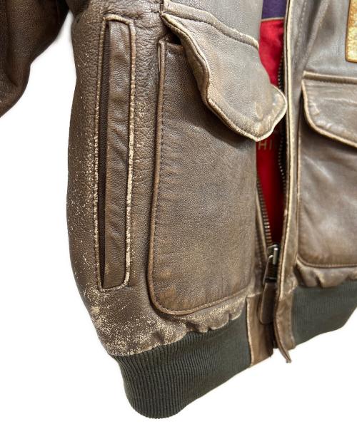 AVIREX（アヴィレックス）AVIREX (アヴィレックス) A-2フライトジャケット ブラウン サイズ:Mの古着・服飾アイテム
