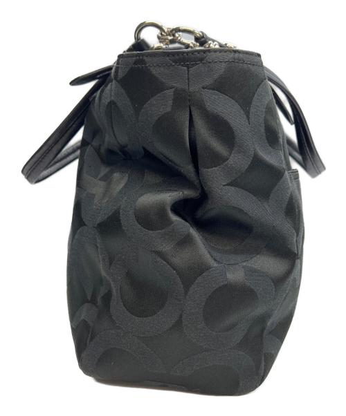 COACH（コーチ）COACH (コーチ) トートバッグ オプアート ブラック×パープルの古着・服飾アイテム