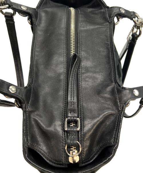 COACH（コーチ）COACH (コーチ) トートバッグ オプアート ブラック×パープルの古着・服飾アイテム