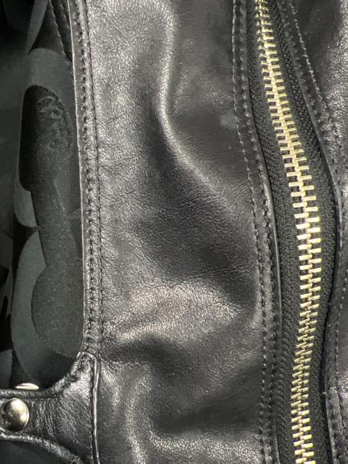 COACH（コーチ）COACH (コーチ) トートバッグ オプアート ブラック×パープルの古着・服飾アイテム