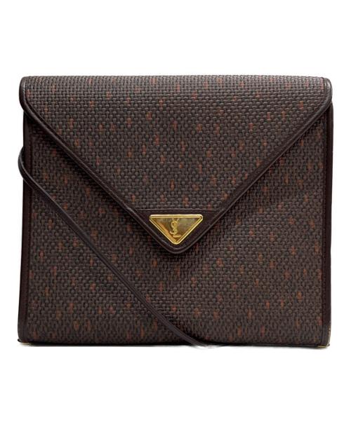 Yves Saint Laurent（イヴサンローラン）Yves Saint Laurent (イヴサンローラン) ショルダーバッグ ブラウンの古着・服飾アイテム