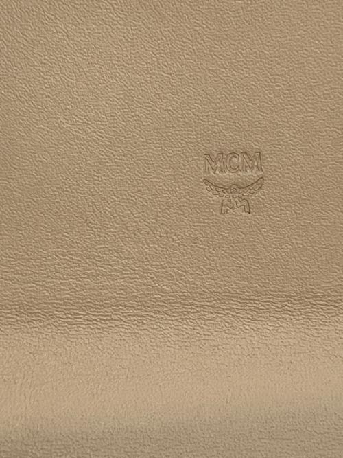 MCM（エムシーエム）MCM (エムシーエム) チェーンウォレット ベージュ×ブラックの古着・服飾アイテム