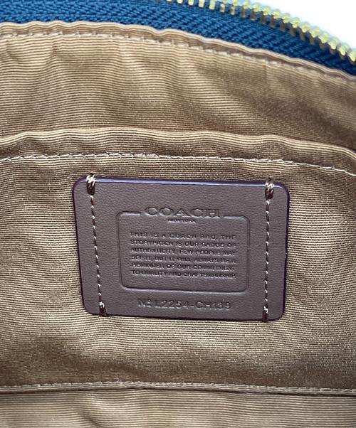COACH（コーチ）COACH (コーチ) テリ ショルダー バッグ・シグネチャー シャンブレー ネイビーの古着・服飾アイテム