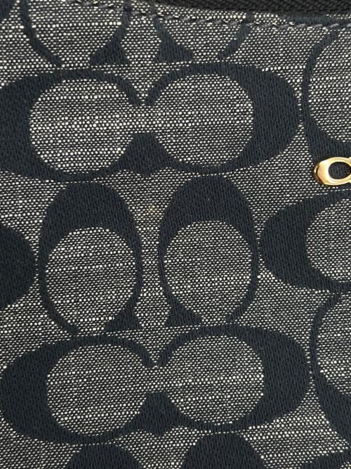 COACH（コーチ）COACH (コーチ) テリ ショルダー バッグ・シグネチャー シャンブレー ネイビーの古着・服飾アイテム