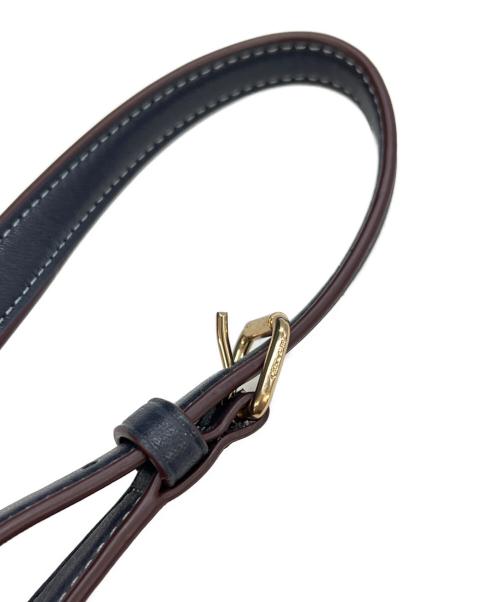 COACH（コーチ）COACH (コーチ) テリ ショルダー バッグ・シグネチャー シャンブレー ネイビーの古着・服飾アイテム