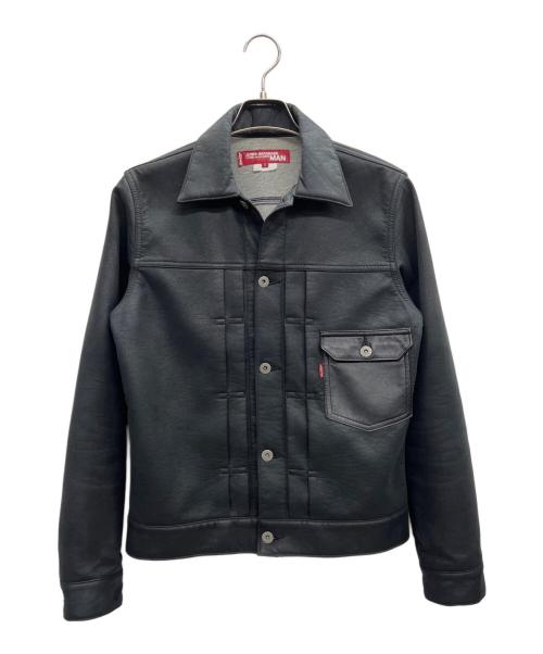 JUNYA WATANABE COMME des GARCONS（ジュンヤワタナベ コムデギャルソン）JUNYA WATANABE COMME des GARCONS (ジュンヤワタナベ コムデギャルソン) LEVI'S (リーバイス) LEVI'S 1st モデル フェイクレザージャケット ブラック サイズ:Sの古着・服飾アイテム