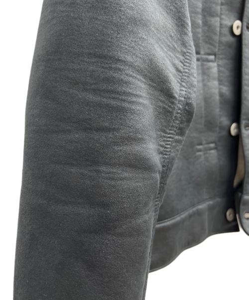JUNYA WATANABE COMME des GARCONS（ジュンヤワタナベ コムデギャルソン）JUNYA WATANABE COMME des GARCONS (ジュンヤワタナベ コムデギャルソン) LEVI'S (リーバイス) LEVI'S 1st モデル フェイクレザージャケット ブラック サイズ:Sの古着・服飾アイテム