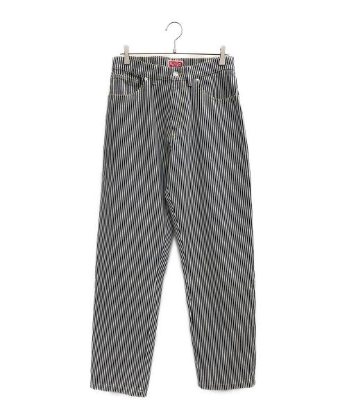 KENZO（ケンゾー）KENZO (ケンゾー) ルーズフィットジーンズ ホワイト×ネイビー サイズ:US29の古着・服飾アイテム