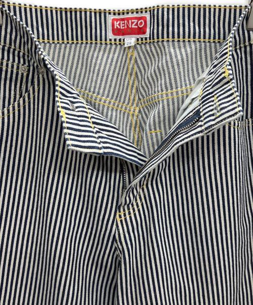 KENZO（ケンゾー）KENZO (ケンゾー) ルーズフィットジーンズ ホワイト×ネイビー サイズ:US29の古着・服飾アイテム