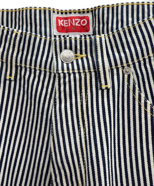 KENZO（ケンゾー）KENZO (ケンゾー) ルーズフィットジーンズ ホワイト×ネイビー サイズ:US29の古着・服飾アイテム