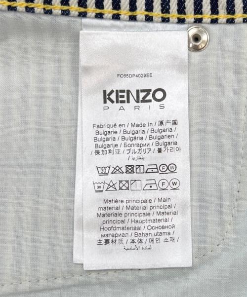 KENZO（ケンゾー）KENZO (ケンゾー) ルーズフィットジーンズ ホワイト×ネイビー サイズ:US29の古着・服飾アイテム