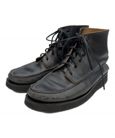 yuketen モカシン us8 26cm相当 ユケテン ブーツ USA製 中古・古着通販】YUKETEN (ユケテン) モカシンブーツ ブラック サイズ