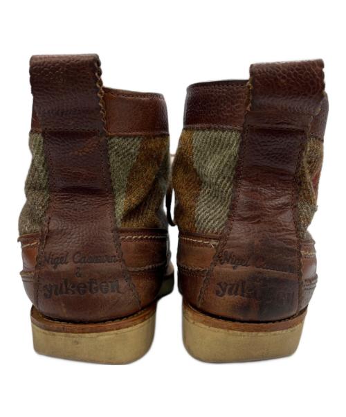 NIGEL CABOURN（ナイジェルケーボン）NIGEL CABOURN (ナイジェルケーボン) YUKETEN (ユケテン) モカシンブーツ ブラウン サイズ:11の古着・服飾アイテム