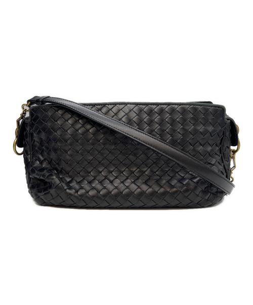 BOTTEGA VENETA（ボッテガベネタ）BOTTEGA VENETA (ボッテガベネタ) ショルダーバッグ ブラックの古着・服飾アイテム