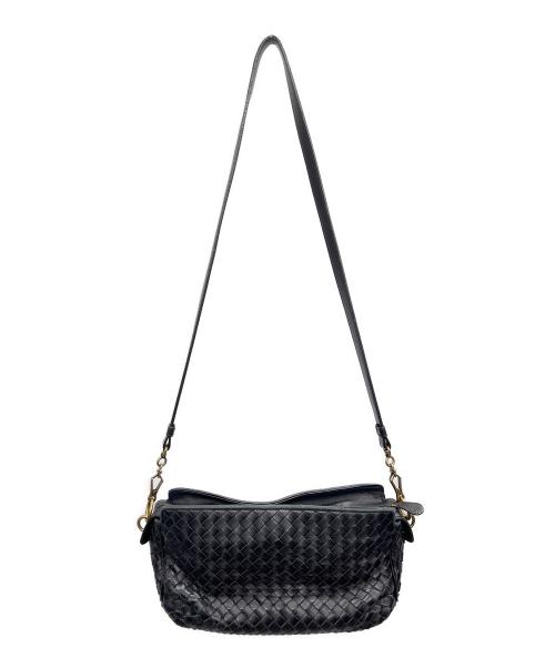 BOTTEGA VENETA（ボッテガベネタ）BOTTEGA VENETA (ボッテガベネタ) ショルダーバッグ ブラックの古着・服飾アイテム