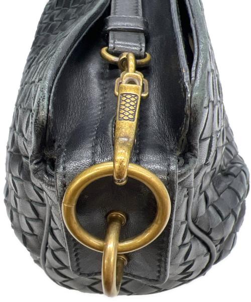 BOTTEGA VENETA（ボッテガベネタ）BOTTEGA VENETA (ボッテガベネタ) ショルダーバッグ ブラックの古着・服飾アイテム