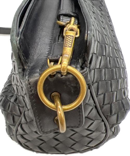 BOTTEGA VENETA（ボッテガベネタ）BOTTEGA VENETA (ボッテガベネタ) ショルダーバッグ ブラックの古着・服飾アイテム