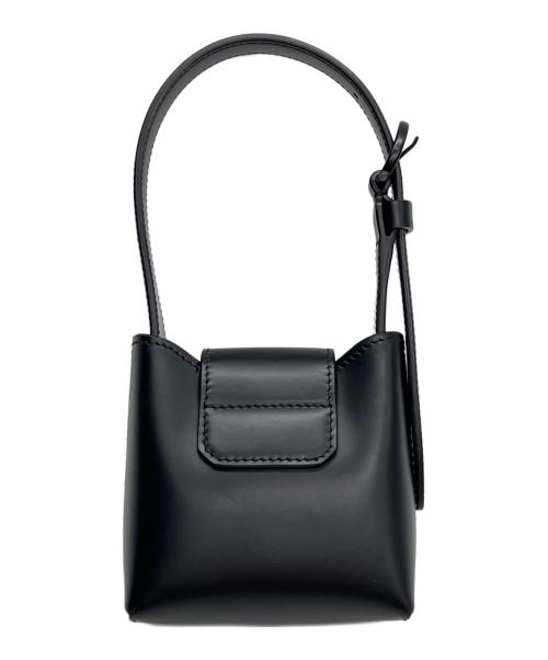 Salvatore Ferragamo（サルヴァトーレ フェラガモ）Salvatore Ferragamo (サルヴァトーレ フェラガモ) ミニバッグ トリフォリオ ブラックの古着・服飾アイテム