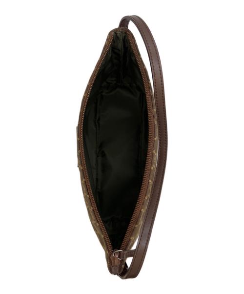 GUCCI（グッチ）GUCCI (グッチ) GGキャンバス ミニアクセサリーバッグ ブラウンの古着・服飾アイテム