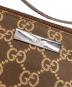 中古・古着 GUCCI (グッチ) GGキャンバス ミニアクセサリーバッグ ブラウン：20000円