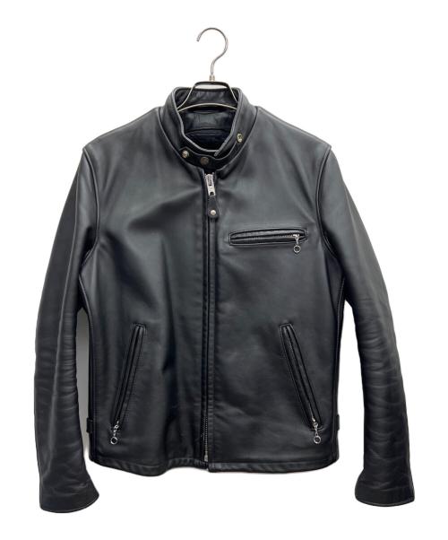 Schott（ショット）Schott (ショット) ライダースジャケット ブラック サイズ:38の古着・服飾アイテム