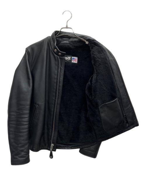 Schott（ショット）Schott (ショット) ライダースジャケット ブラック サイズ:38の古着・服飾アイテム
