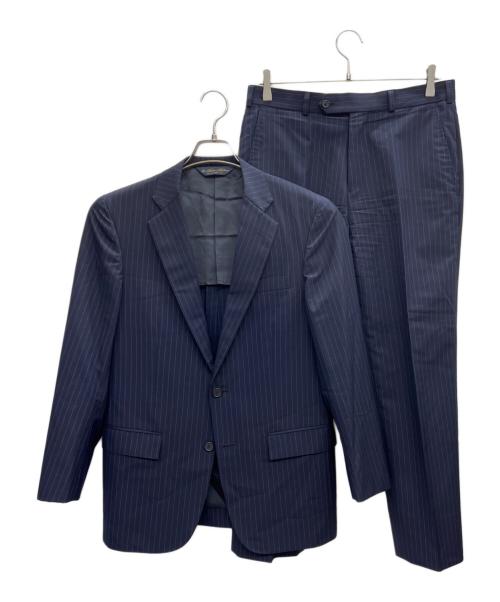 BROOKS BROTHERS（ブルックスブラザーズ）BROOKS BROTHERS (ブルックスブラザーズ) ストライプ柄 セットアップ ネイビー サイズ:上 38SHT / 下 32Wの古着・服飾アイテム