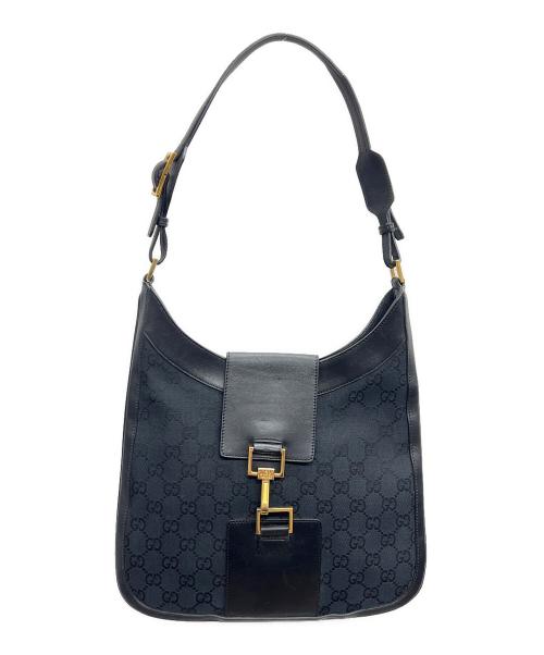 GUCCI（グッチ）GUCCI (グッチ) ワンショルダーバッグ GG ジャッキー ブラックの古着・服飾アイテム