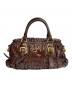 PRADA (プラダ) 2WAYバッグ ゴーフル ブラウン：50000円