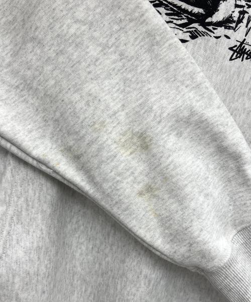 stussy（ステューシー）stussy (ステューシー) パーカー ライトグレー サイズ:Mの古着・服飾アイテム