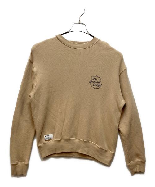 Schott（ショット）Schott (ショット) SHIELD CREW KNIT SWEAT ブラウン サイズ:Mの古着・服飾アイテム