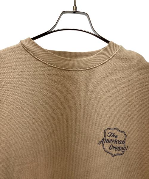 Schott（ショット）Schott (ショット) SHIELD CREW KNIT SWEAT ブラウン サイズ:Mの古着・服飾アイテム