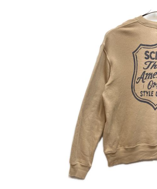 Schott（ショット）Schott (ショット) SHIELD CREW KNIT SWEAT ブラウン サイズ:Mの古着・服飾アイテム