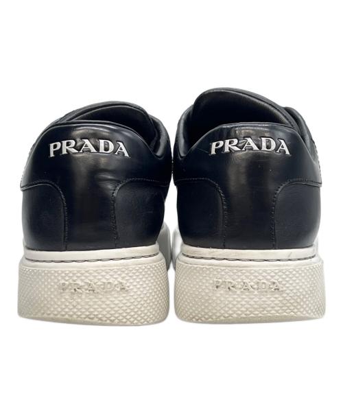 PRADA（プラダ）PRADA (プラダ) ローカットスニーカー ブラック サイズ:37の古着・服飾アイテム