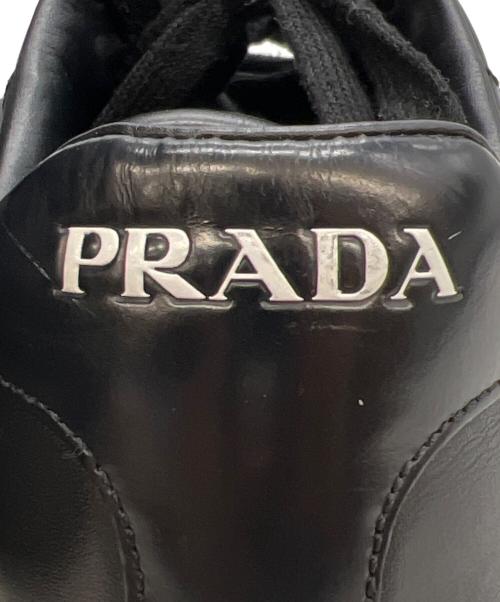PRADA（プラダ）PRADA (プラダ) ローカットスニーカー ブラック サイズ:37の古着・服飾アイテム