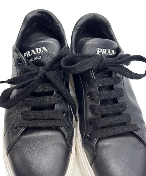 PRADA（プラダ）PRADA (プラダ) ローカットスニーカー ブラック サイズ:37の古着・服飾アイテム